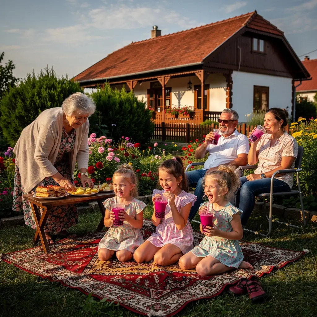 Élénk színű, édes sárkánygyümölcs tea, amely feldobja a napot.